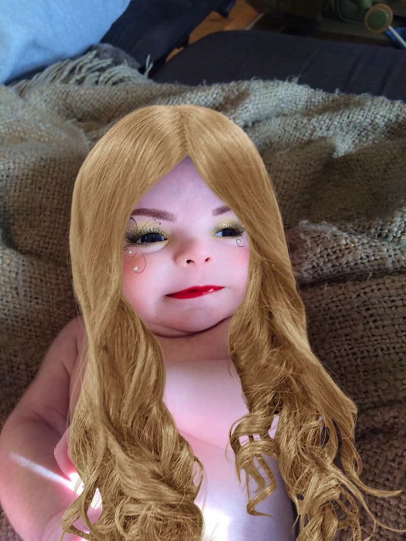 Mom Uses Makeup App On Baby To Create The Most Scary-Funny Thing You'll See All