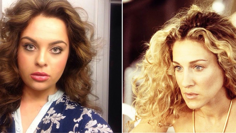 I Recreated Carrie Bradshaw S 5 Signature Hair Looks Because Her