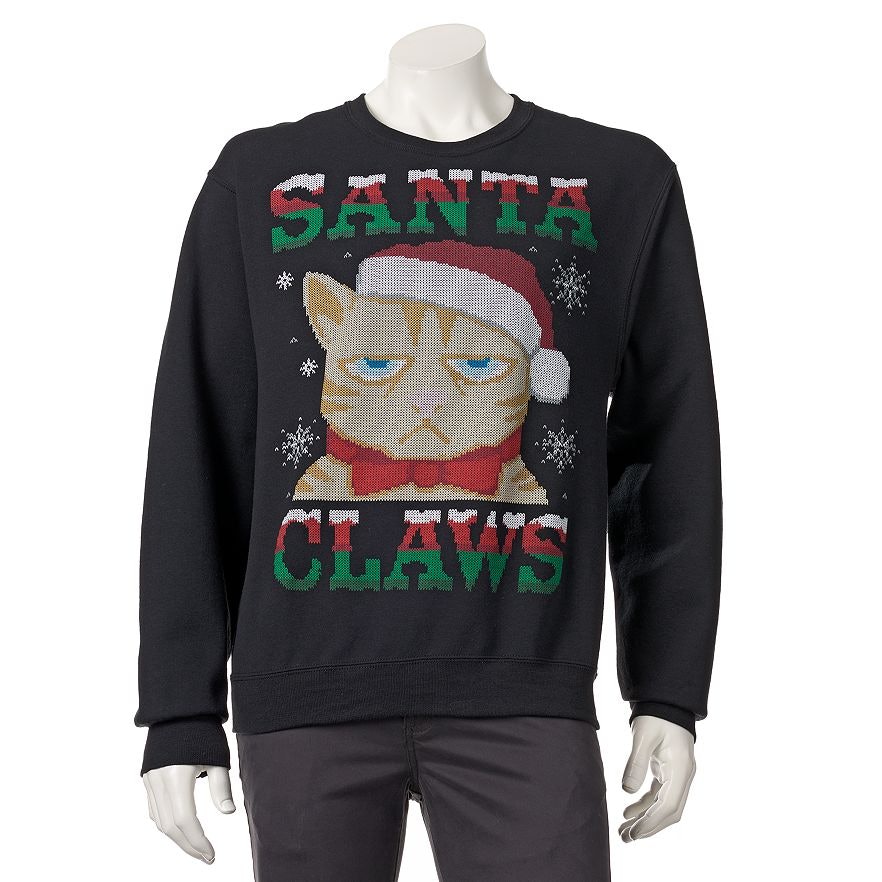 ugly cat xmas sweater
