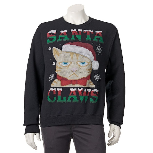grumpy cat christmas sweater