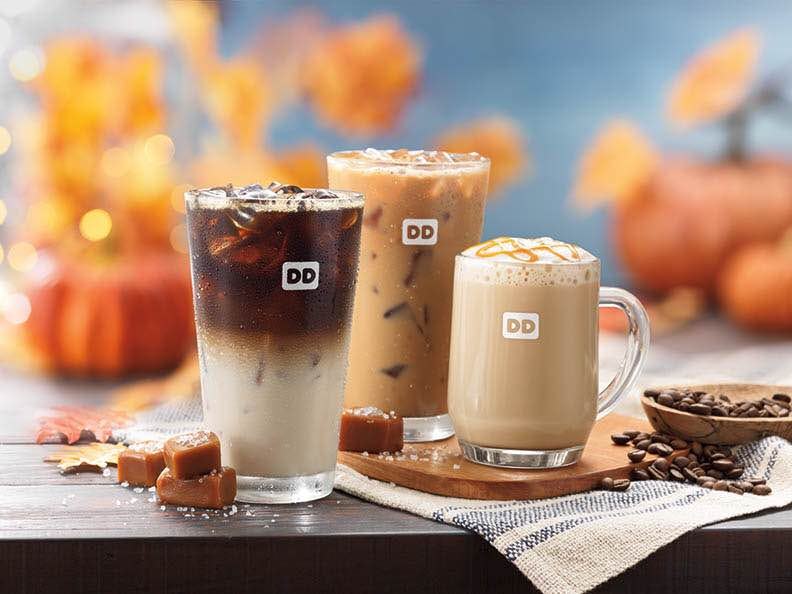 Dunkin' Donuts' Pumpkin & Salted Caramel Coffee Are On Their Way