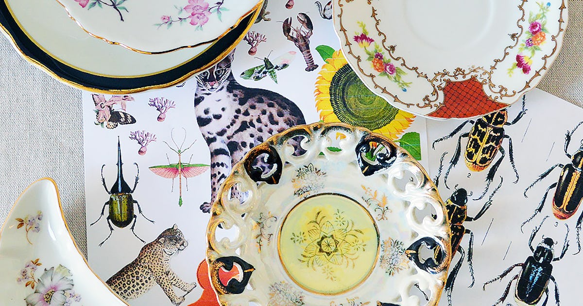 A Vintage Plate DIY Upcycle Project That Is Too Simple To Mess Up