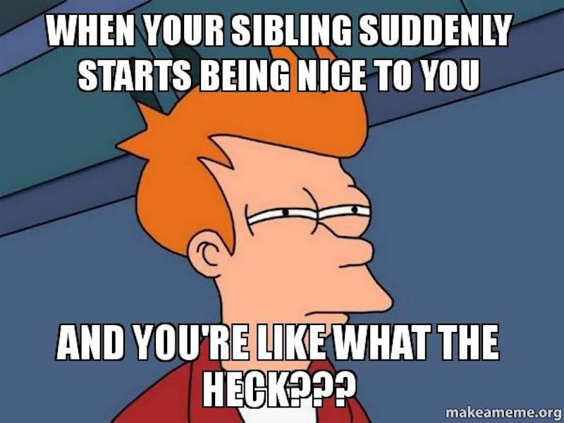 12 National Sibling Day Memes That Sum Up What It's Like Having