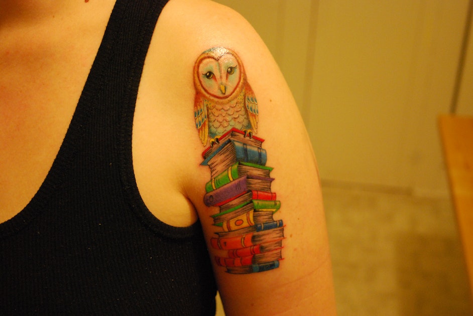 reading books tattoos