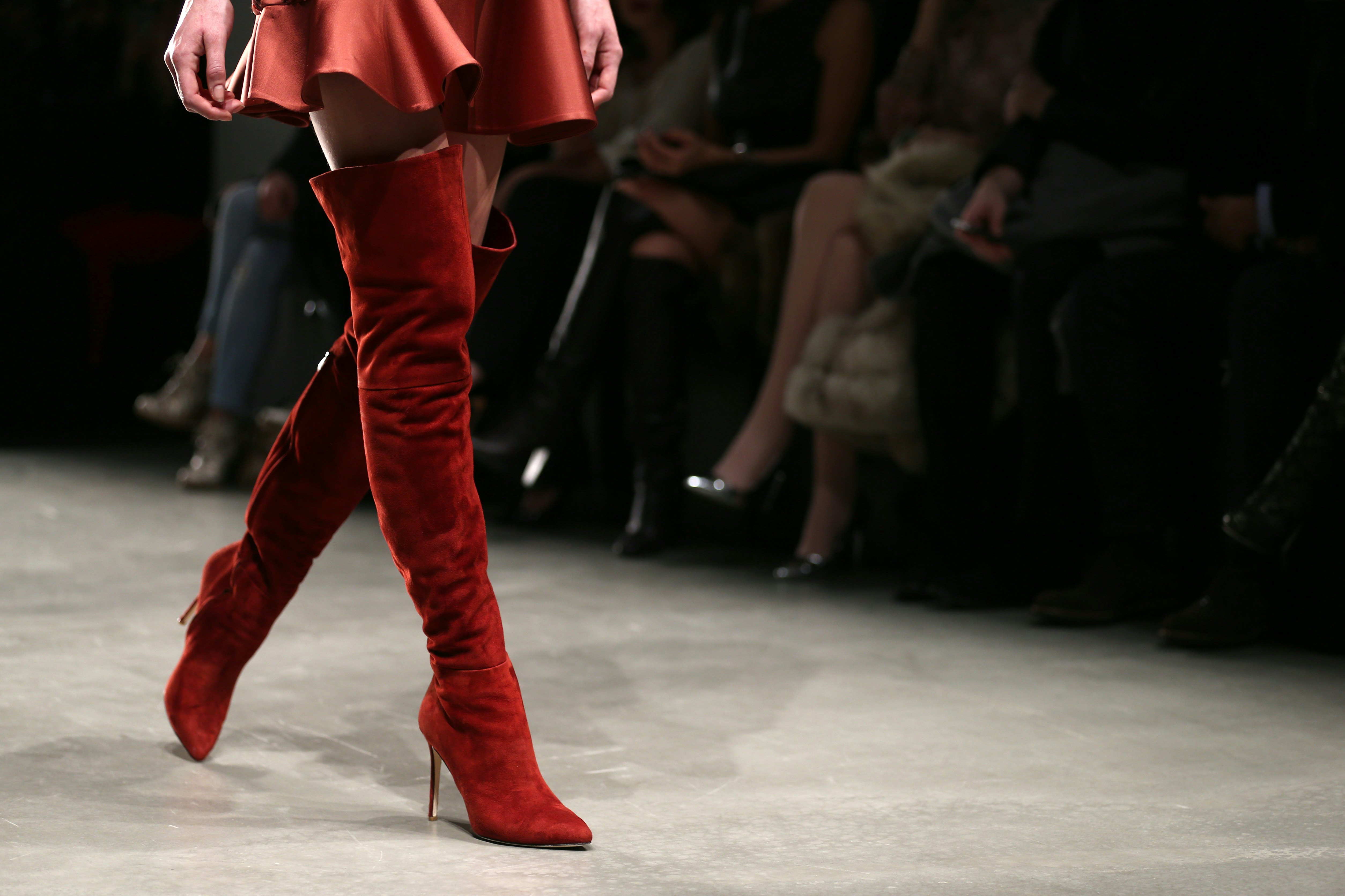 aldo red thigh high boots