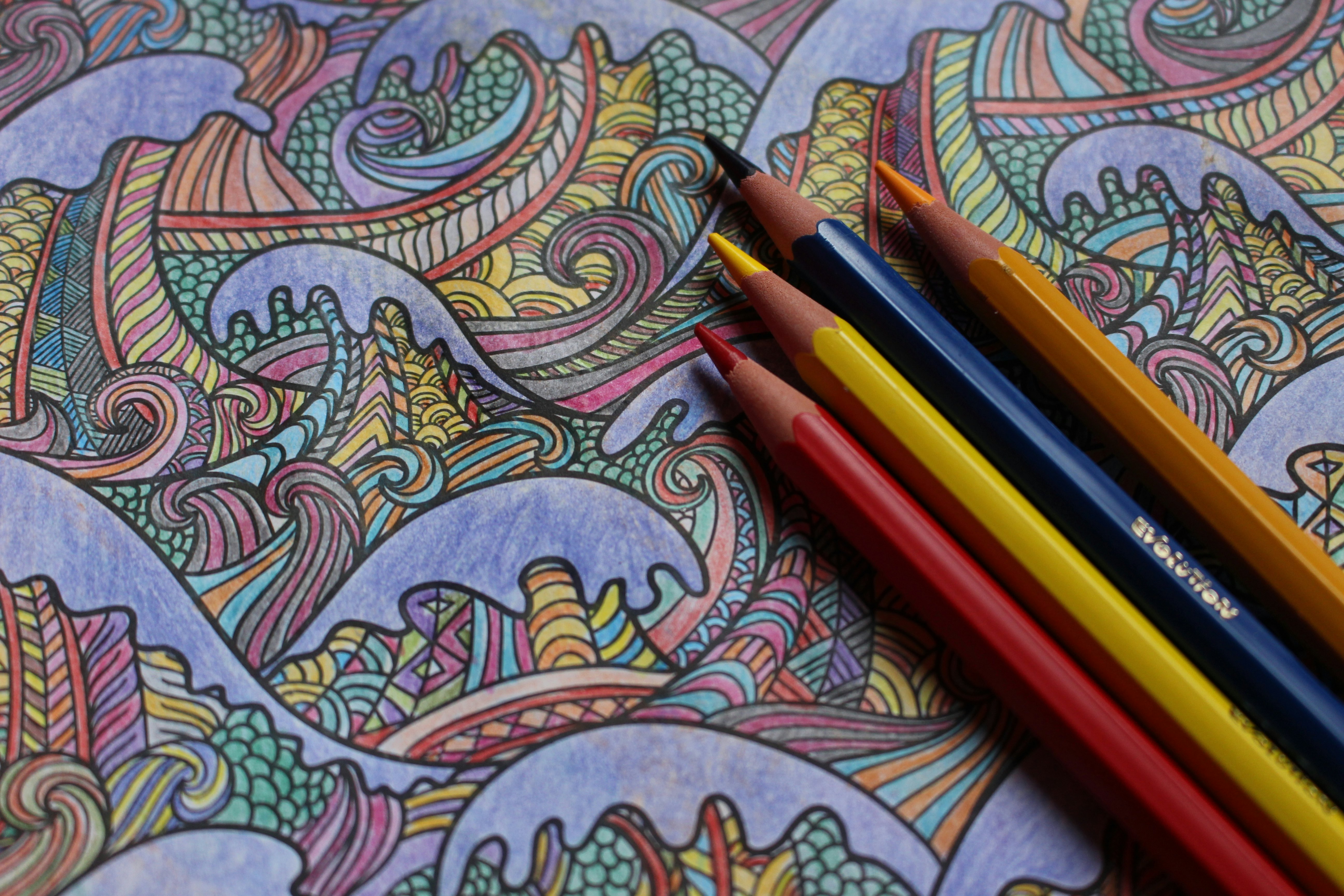 what do you use to color adult coloring books