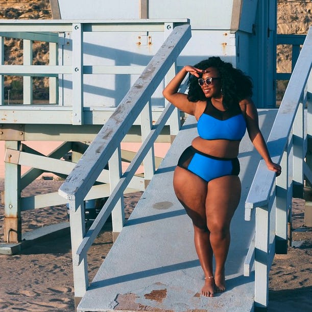 plus size women in bikinis