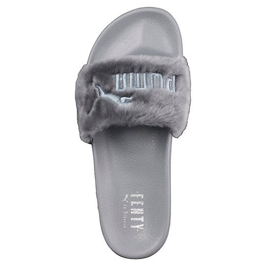 fenty puma fur slides black