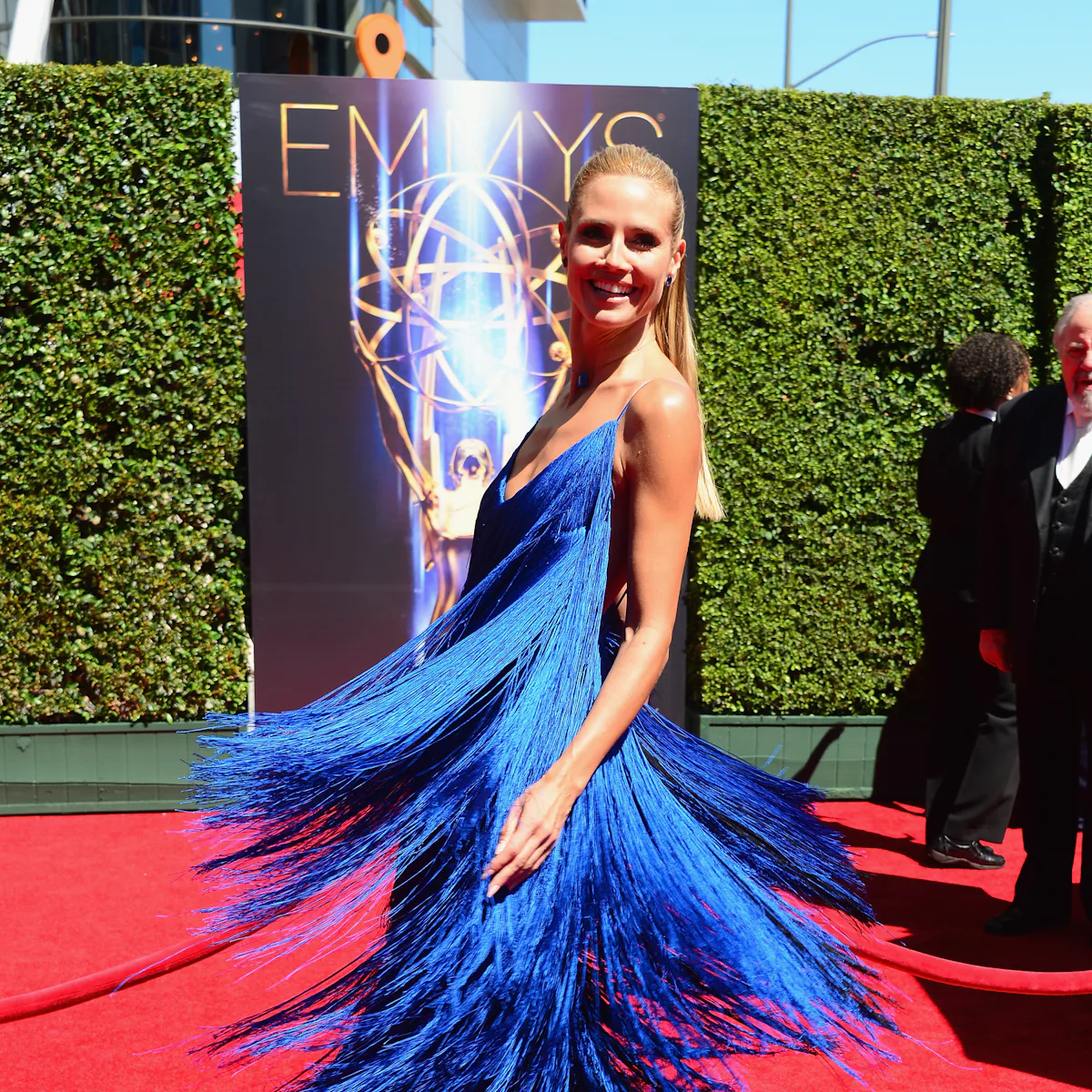 Heidi Klum's Creative Arts Emmys Dress Was Designed By a 'Project Runway' Contestant, and She Made It Work Heidi Klum's Creative Arts Emmys Dress Was Designed By a 'Project Runway' Contestant, and She Made It Work