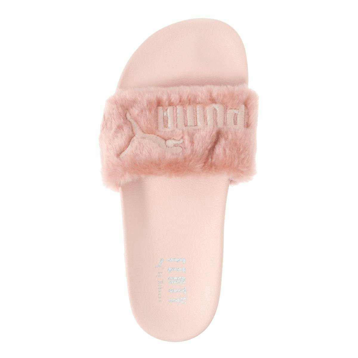 puma fluffy slippers