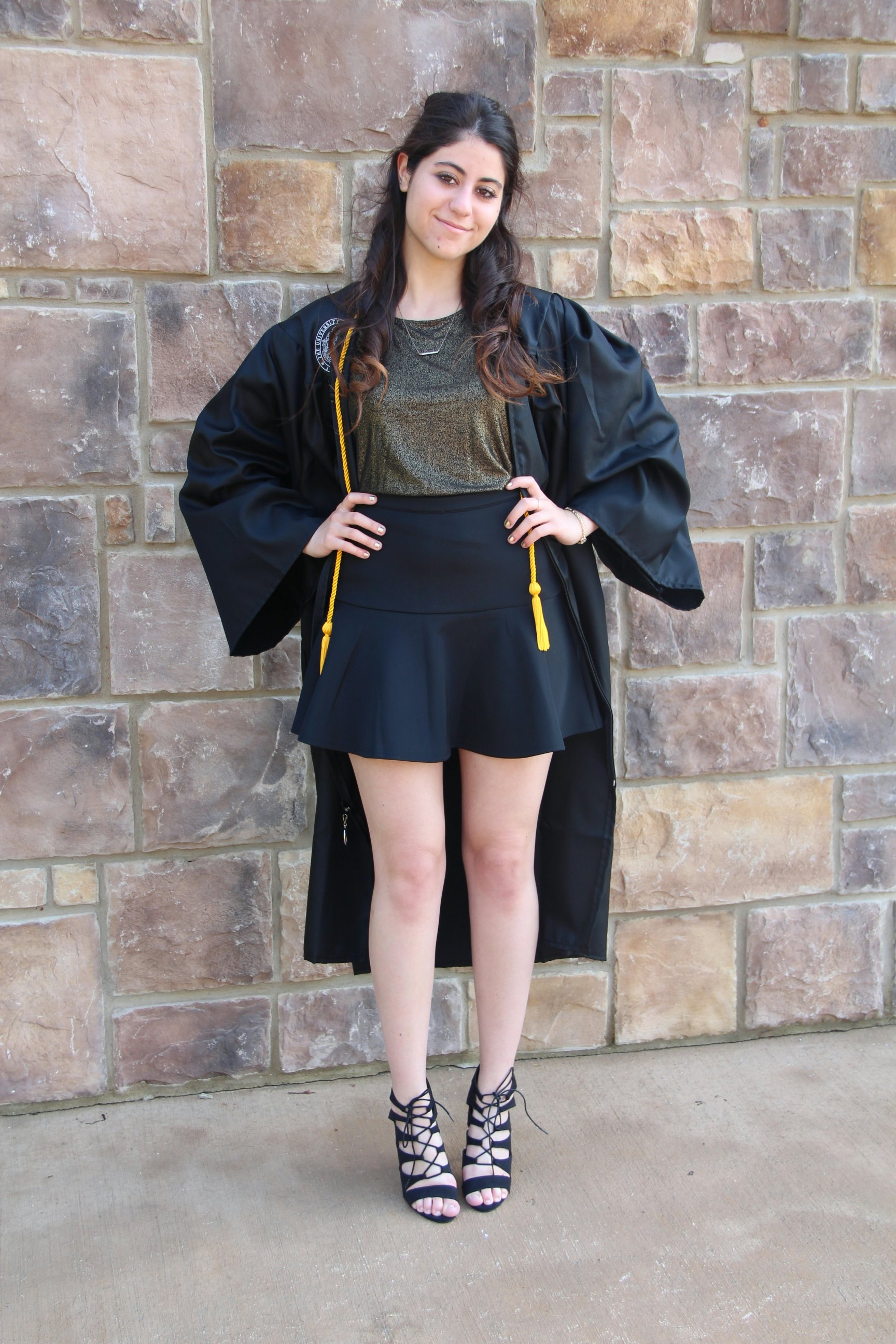 black graduation outfit