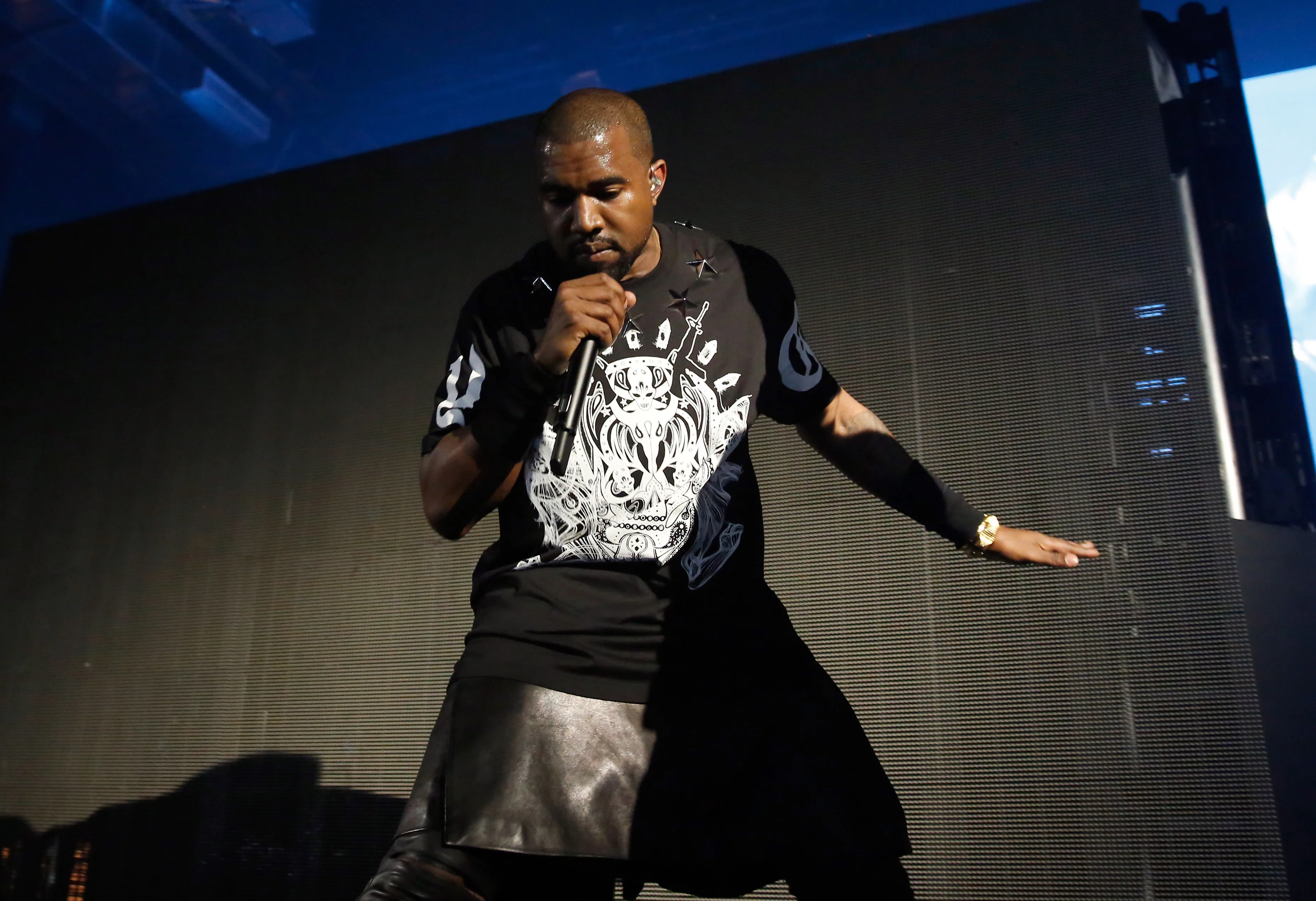 Kanye West on stage