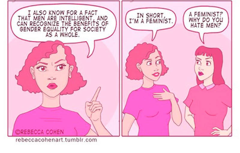 No, Feminists Don't Hate Men, And Artist Rebecca Cohen's Comic Explains 