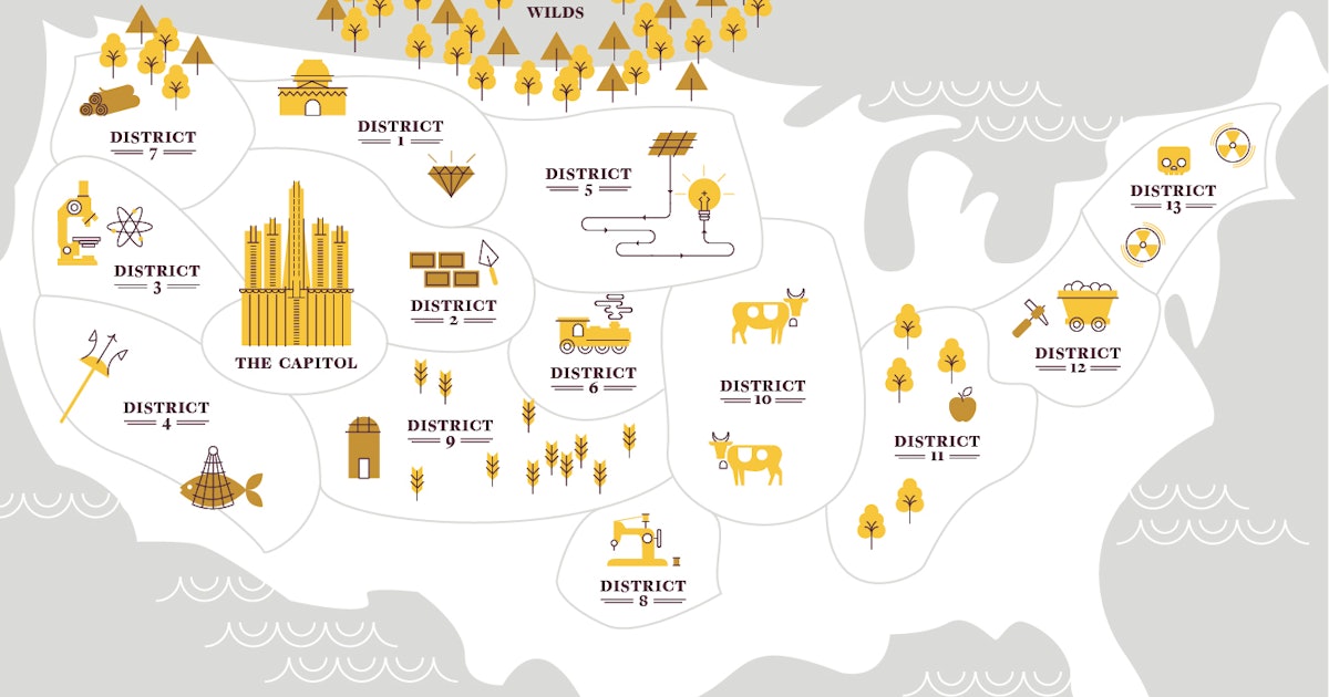 This ‘Hunger Games’ Panem Map Will Help You Find Out Which District You