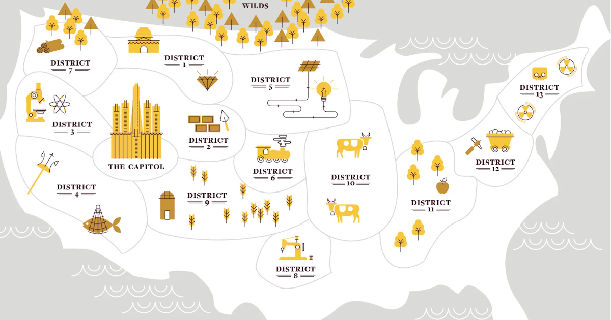 This Hunger Games Panem Map Will Help You Find Out Which District You This Hunger Games Panem Map Will Help You Find Out Which District You