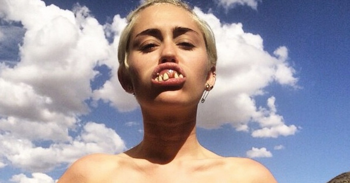 teeth miley cyrus fake hillbilly