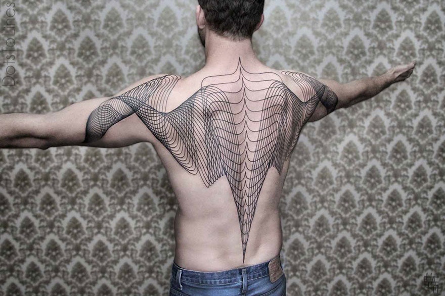 10 Artists Who Create Striking Geometric Tattoos Spanning the Body   Scene360