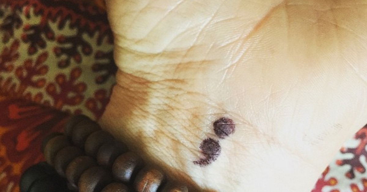 What Does A Semicolon Tattoo Mean How The Semicolon