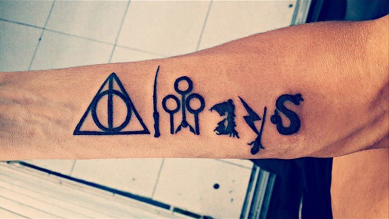 Harry Potter inspired Always temporary tattoo get it