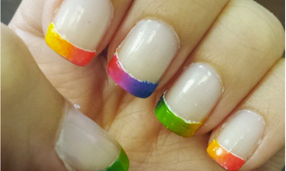 22 Rainbow Nail Designs To Celebrate Marriage Ruling Because 22 Rainbow Nail Designs To Celebrate Marriage Ruling Because You Re Never Too Old For Multicolored Anything