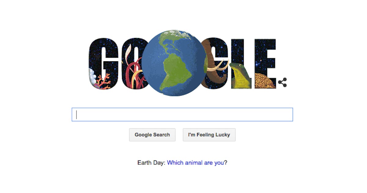 taking google s earth day what animal are you quiz might be the most entertaining thing you do today