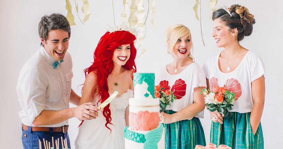 This Little Mermaid Inspired Wedding Shoot Is The Stuff Grownup