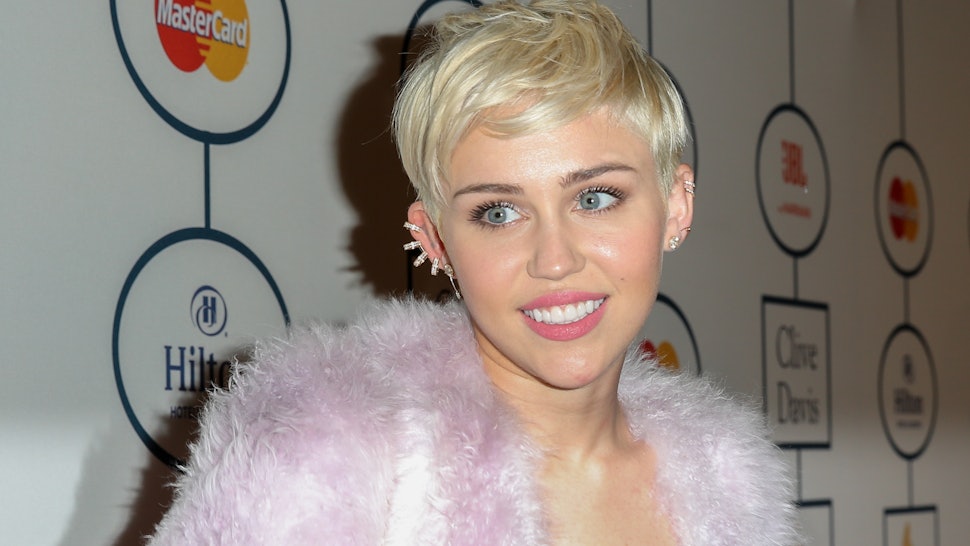 Miley Cyrus Tested Purple Hair Like Every Other Celebrity And