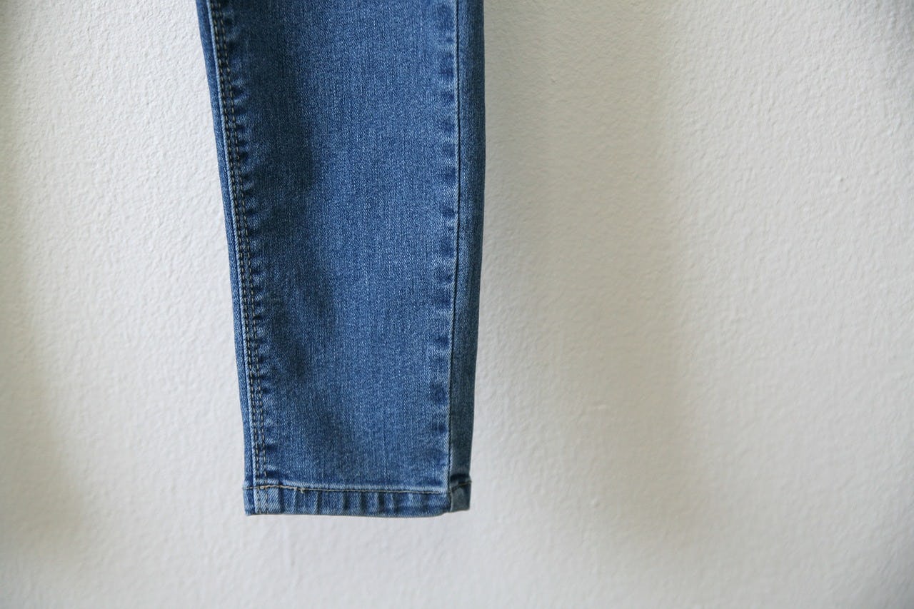 iron raw denim