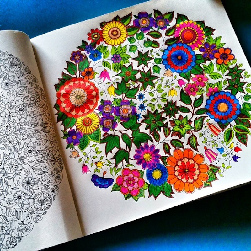 Johanna Basford's Coloring Books For Adults Reach The No. 1 On 's  Best Seller List