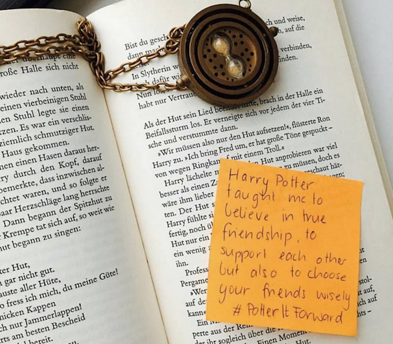 Potteritforward Leaves Notes In Harry Potter Books To Encourage New Readers Photos