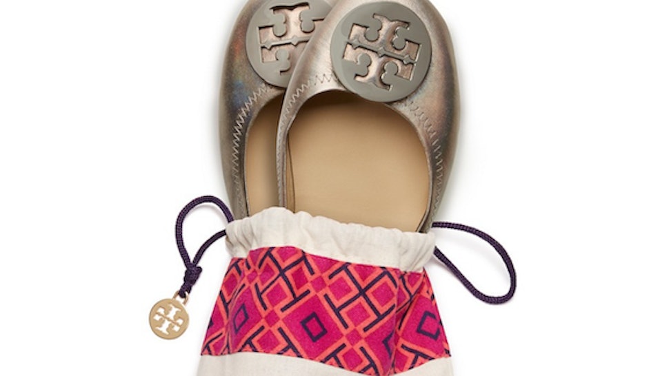 Tory Burch Debuts Foldable Travel Flats Making Your Commute