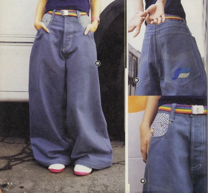 90s flared trousers