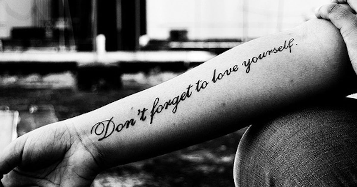 Тату я люблю жизнь