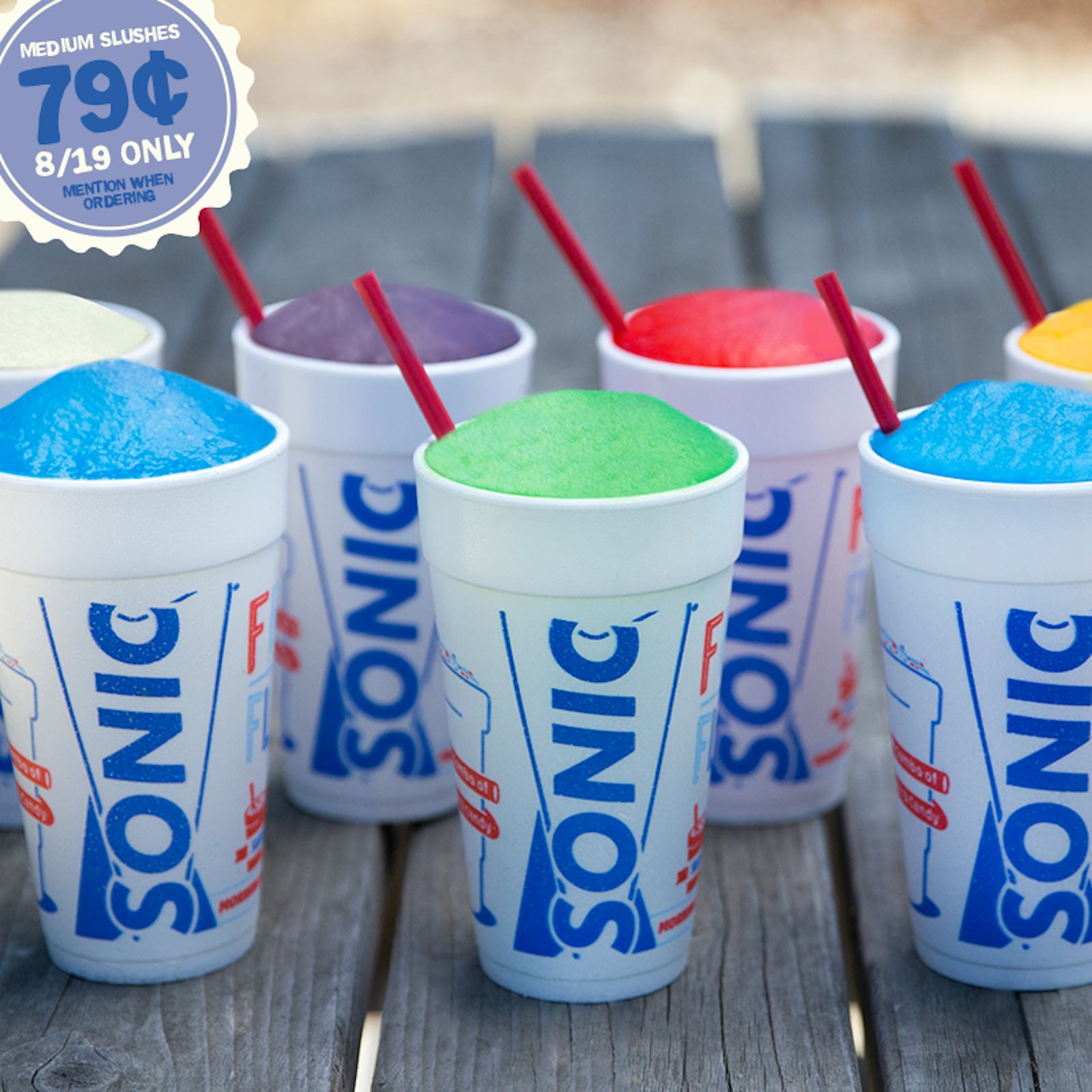 Sonic Slushes Are 79 Cents On August 19, So Let's All Turn Our Tongues