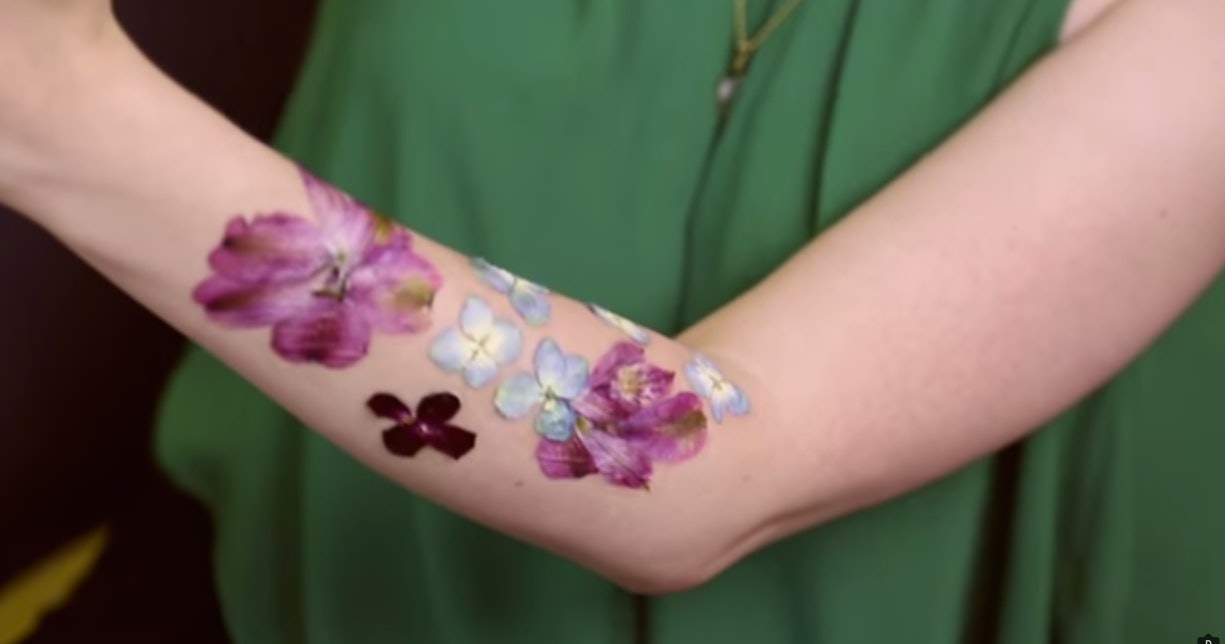 Unleash Your Inner Flower Child With These Lovely Dried Flower Tattoos   Tattoodo