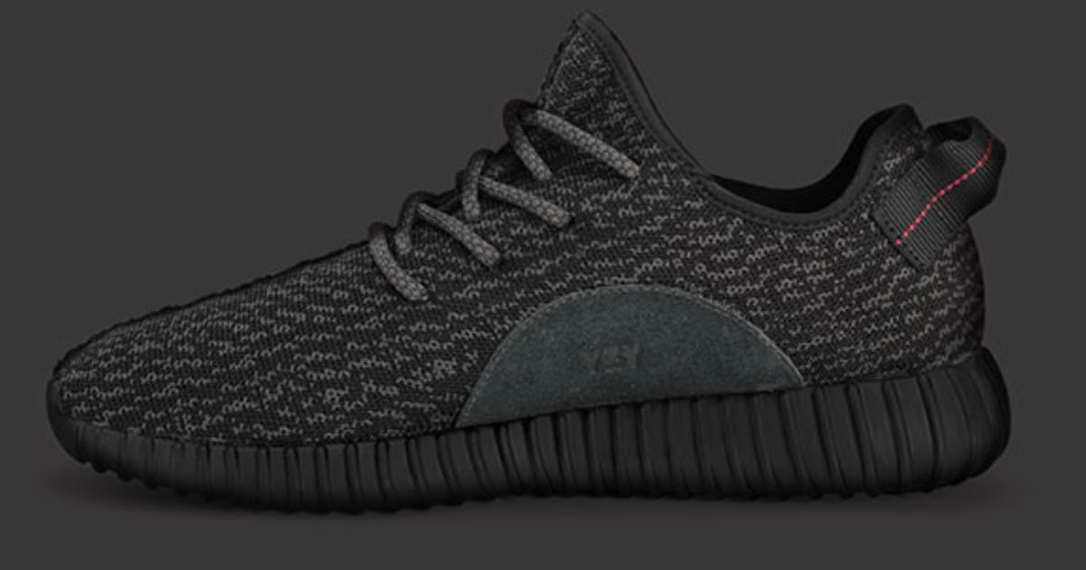 Pure black yeezys sales