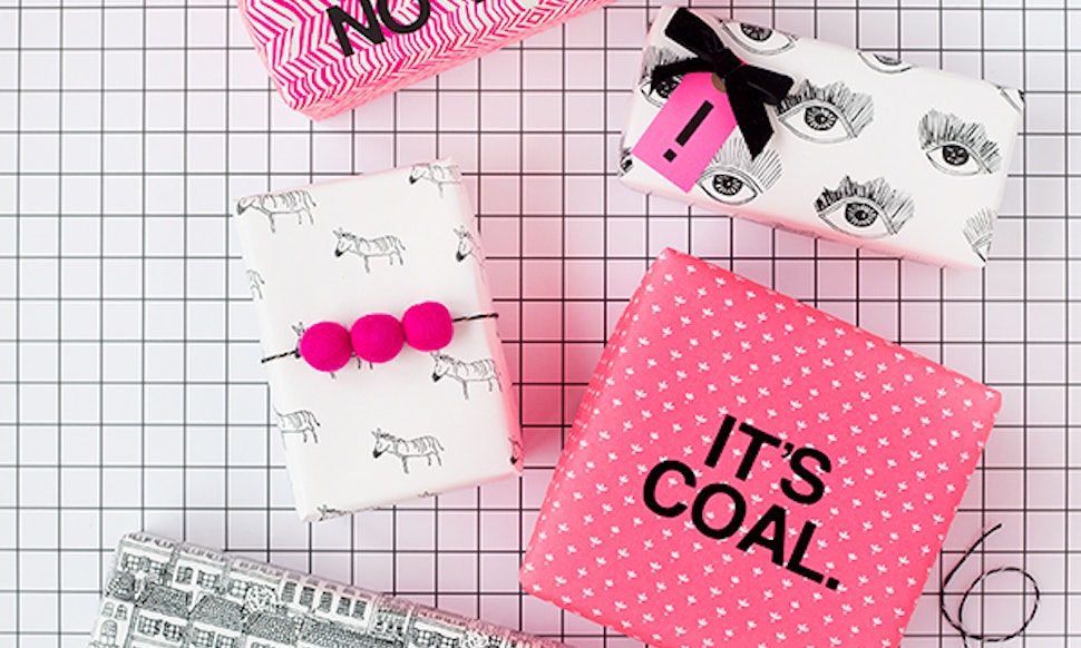 Tree christmas silver decorating decorations 12 DIY Wrapping Paper Ideas That Are Almost Better Than The Present Itself