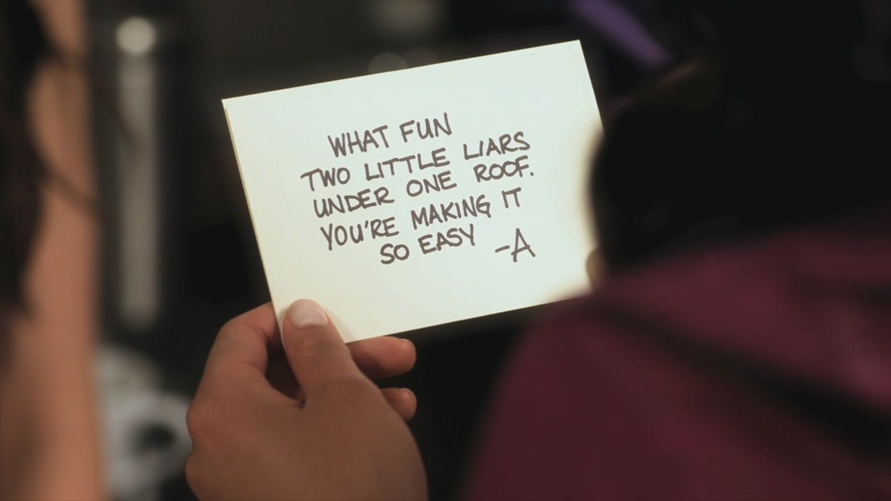 Pretty little liars ezras got Pretty little liars letter texts