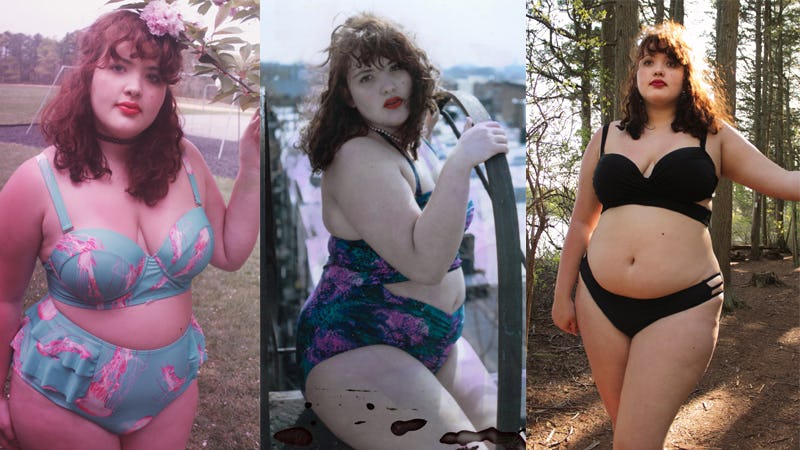 bathing suits for big belly woman