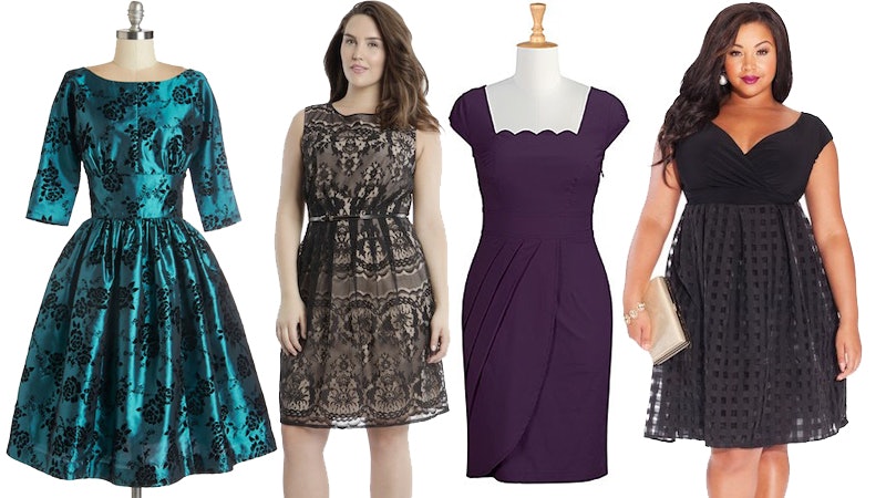 wedding guest dresses for fall plus size