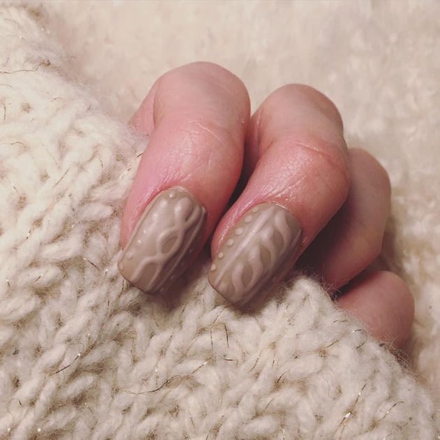9. Cozy Sweater Nails - wide 11