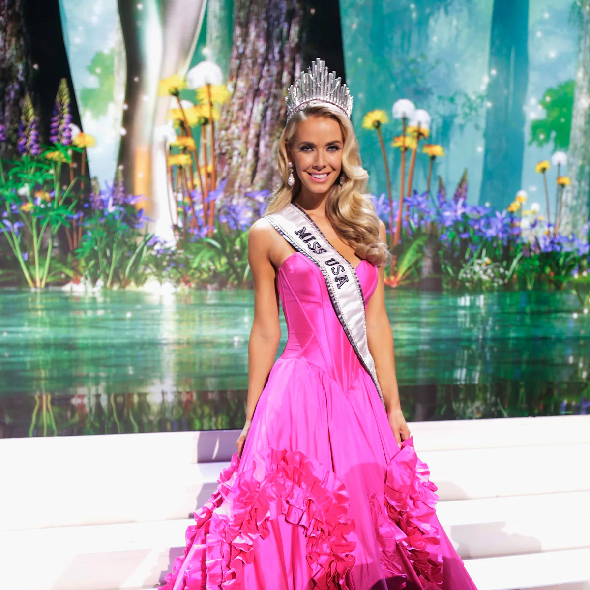 olivia jordan pink dress Miss USA: Miss Oklahoma Olivia Jordan Is the 2015 Winner