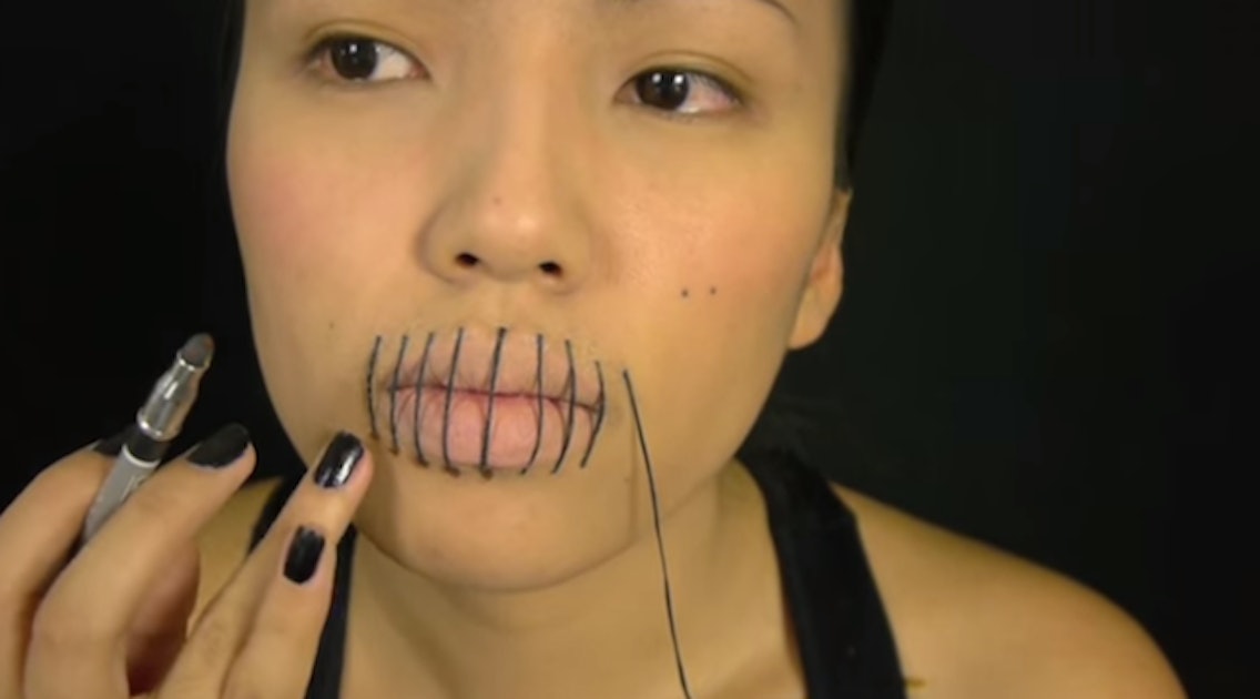 Terapi Tilståelse Ellers Halloween Makeup Quick Stitched Lips Tutorials That'll Spook Everyone Out —  VIDEOS