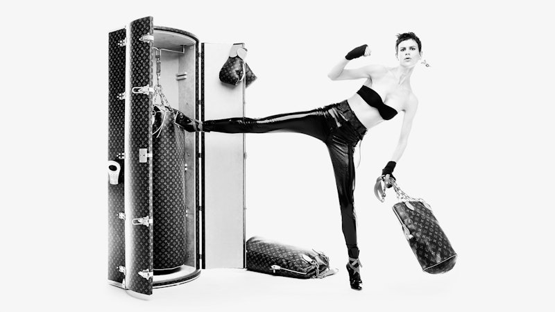 Louis Vuitton punching bag designed by Karl Lagerfeld, l…