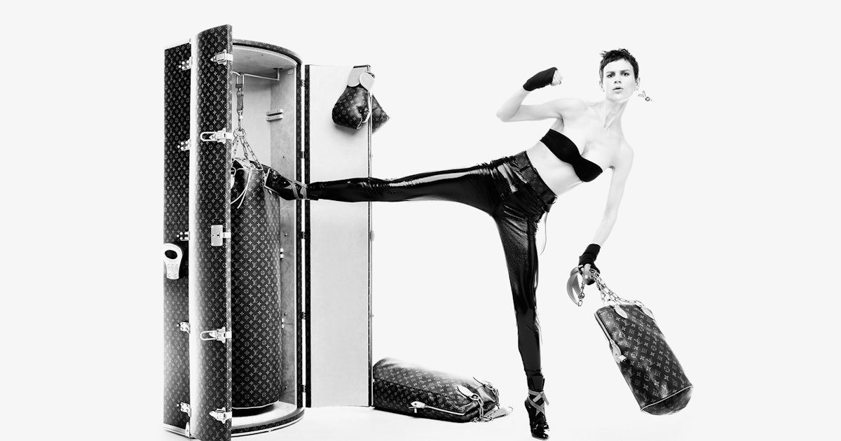 slim Grine Peep Karl Lagerfeld's Louis Vuitton Punching Bag is the Most Useless $175,000  You'll Ever Spend