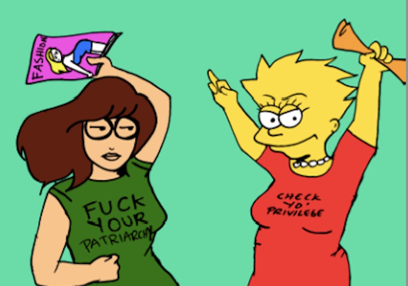 Daria Lesbian Porn - Cartoonist Reimagines Lisa Simpson, Daria and Dora The Explorer