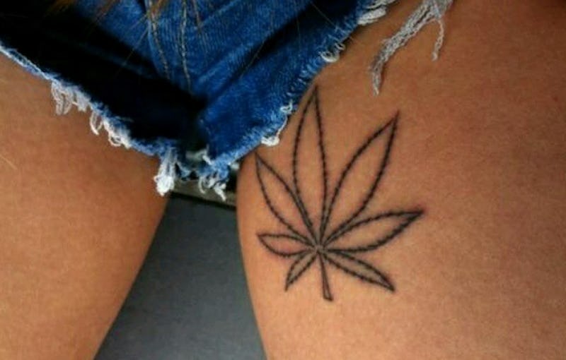 photo Meaningful Trippy Simple Stoner Tattoos 10 classy pot friendly tattoos that
