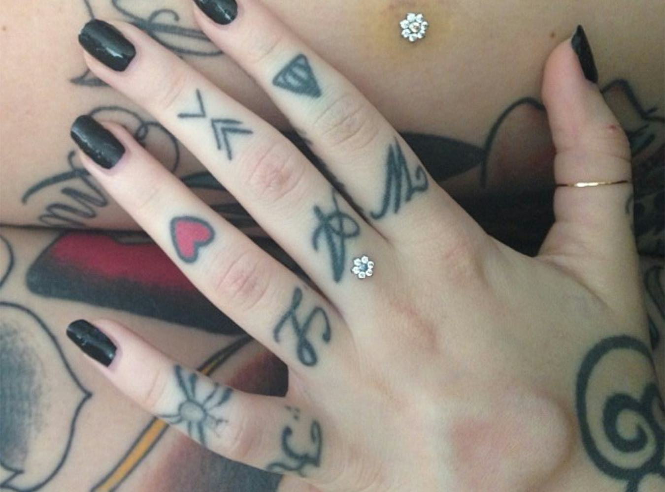 Finger tattoo  Occult Vibrations