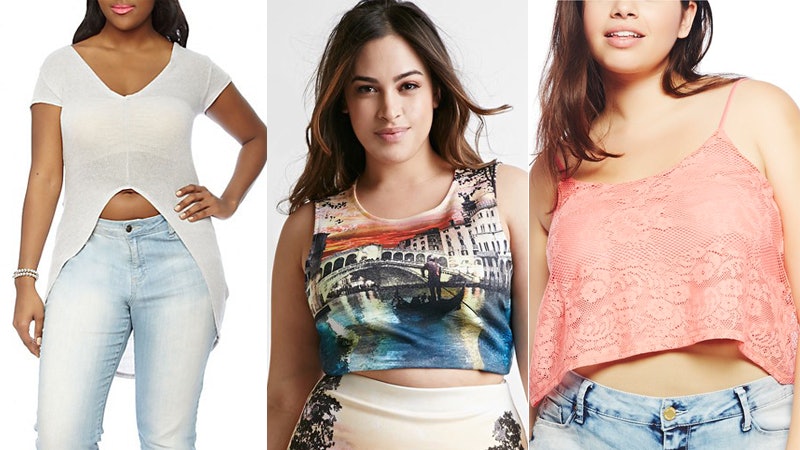 cute crop tops plus size