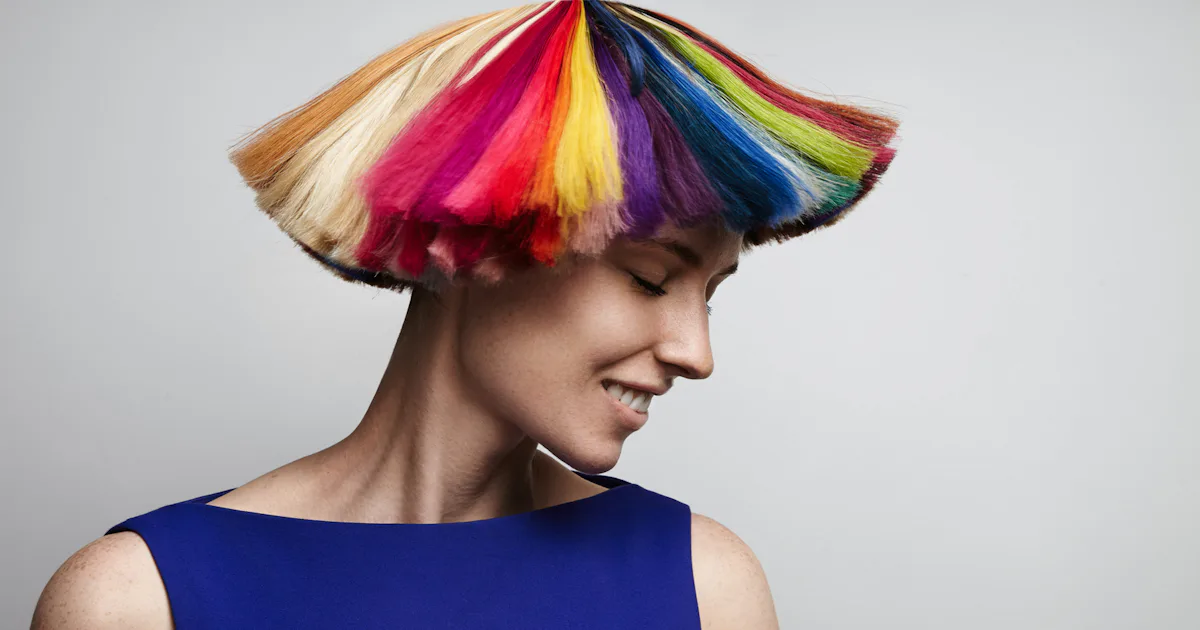 Rainbow Color Roots The Hidden Rainbow Roots Trend Is The Latest In Experimental Hair Looks ...
